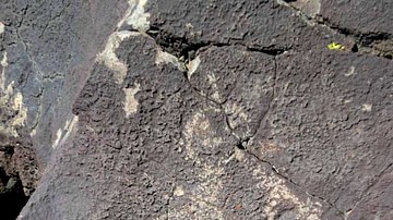 Kokopelli Petroglyph in New Mexico, USA