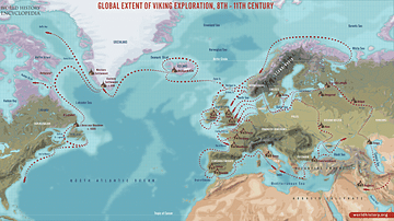 Global Extent of Viking Exploration, 8th-11th Century