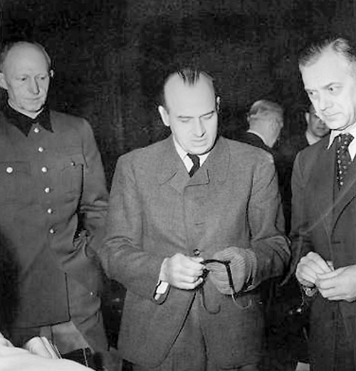 Jodl, Frank, & Rosenberg at the Nuremberg Trials