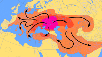 Map of Indo-Euopean Migrations